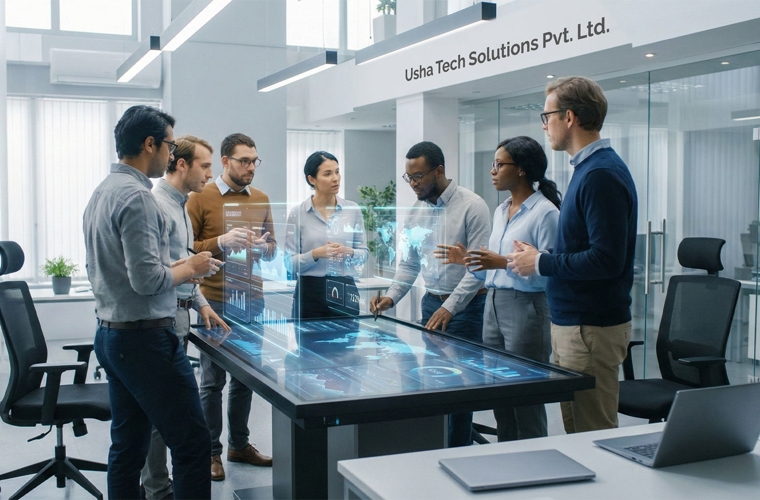 Designers working on web project